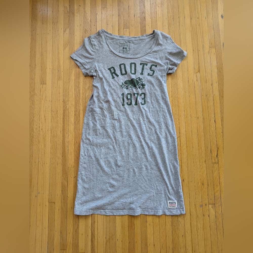 Roots Grey Athletic T-Shirt Dress - Size XS